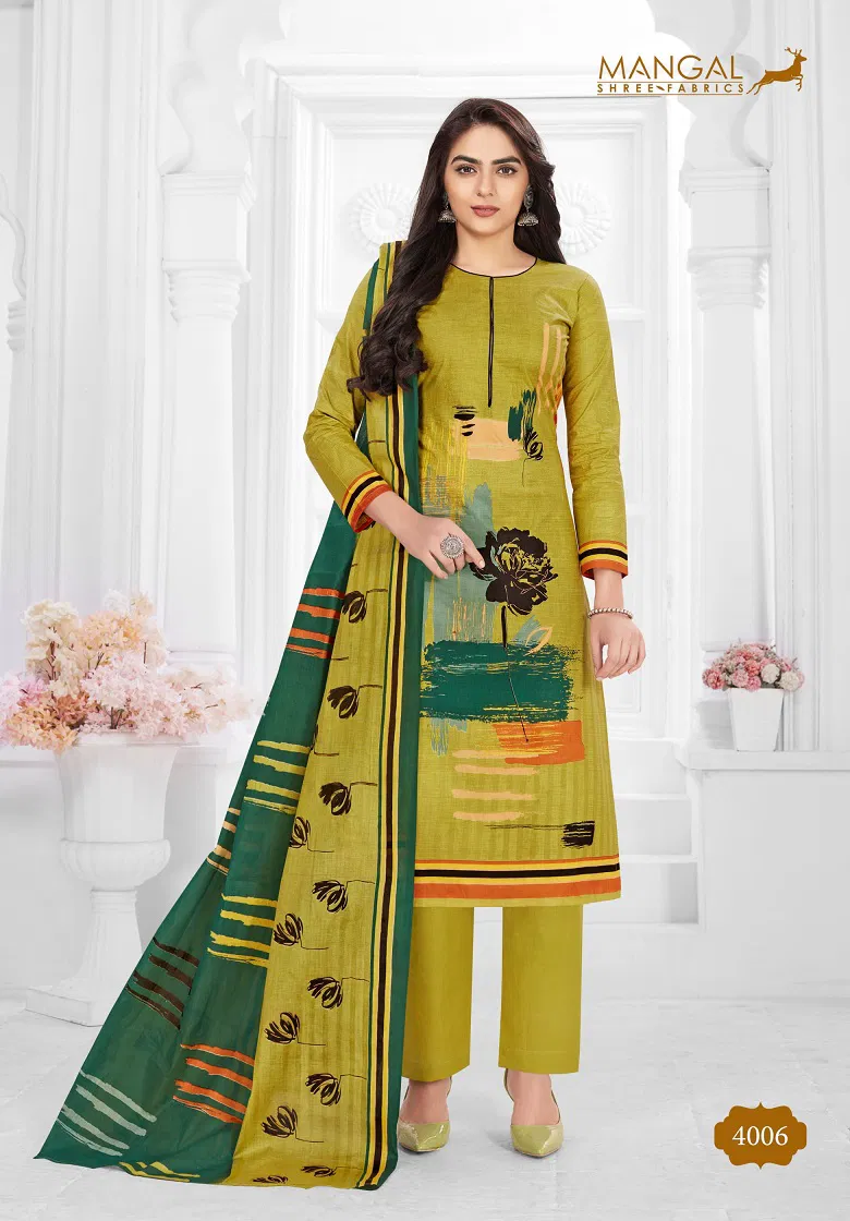 Mangal Shree Pashmina 4 Cotton Printed Casual Daily Wear Dress Material Collection